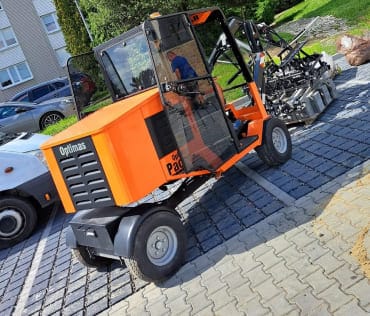 Maytrans wielkopowierzchniowe układanie kostki brukowej Tychy